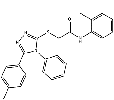 N-(2,3-dimethylphenyl)-2-{[5-(4-methylphenyl)-4-phenyl-4H-1,2,4-triazol-3-yl]sulfanyl}acetamide Structure