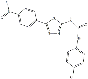 332931-31-4 N-(4-chlorophenyl)-N'-(5-{4-nitrophenyl}-1,3,4-thiadiazol-2-yl)urea