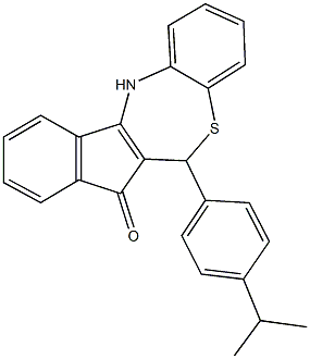 332938-22-4 6-(4-isopropylphenyl)-6,12-dihydro-7H-indeno[2,1-c][1,5]benzothiazepin-7-one