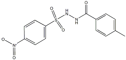 4-nitro-N'-(4-methylbenzoyl)benzenesulfonohydrazide Structure