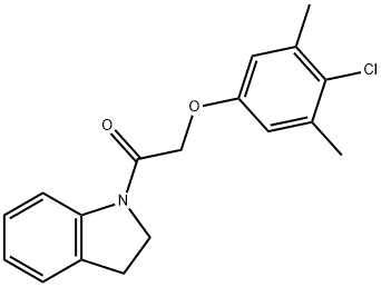 1-[(4-chloro-3,5-dimethylphenoxy)acetyl]indoline|