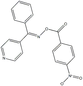 phenyl(4-pyridinyl)methanone O-{4-nitrobenzoyl}oxime Structure