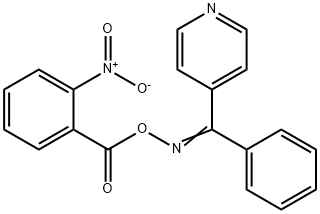 phenyl(4-pyridinyl)methanone O-{2-nitrobenzoyl}oxime 化学構造式