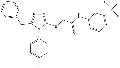 332947-49-6 2-{[5-benzyl-4-(4-methylphenyl)-4H-1,2,4-triazol-3-yl]sulfanyl}-N-[3-(trifluoromethyl)phenyl]acetamide