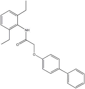 2-([1,1'-biphenyl]-4-yloxy)-N-(2,6-diethylphenyl)acetamide Structure