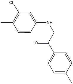 2-(3-chloro-4-methylanilino)-1-(4-methylphenyl)ethanone Structure