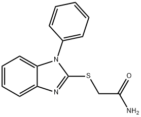 2-[(1-phenyl-1H-benzimidazol-2-yl)sulfanyl]acetamide 化学構造式