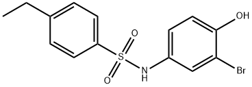 N-(3-bromo-4-hydroxyphenyl)-4-ethylbenzenesulfonamide Structure