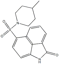 6-[(4-methyl-1-piperidinyl)sulfonyl]benzo[cd]indol-2(1H)-one Structure