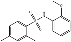 N-(2-methoxyphenyl)-2,4-dimethylbenzenesulfonamide,333310-97-7,结构式