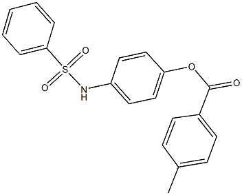 333311-08-3 4-[(phenylsulfonyl)amino]phenyl 4-methylbenzoate