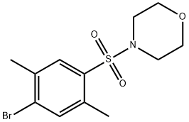 4-[(4-bromo-2,5-dimethylphenyl)sulfonyl]morpholine,333311-41-4,结构式