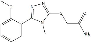 2-{[5-(2-methoxyphenyl)-4-methyl-4H-1,2,4-triazol-3-yl]sulfanyl}acetamide Structure