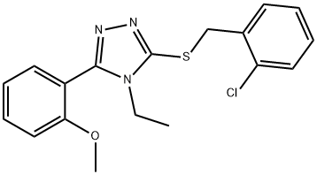 3-[(2-chlorobenzyl)sulfanyl]-4-ethyl-5-(2-methoxyphenyl)-4H-1,2,4-triazole|