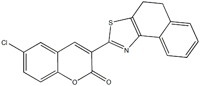 6-chloro-3-(4,5-dihydronaphtho[1,2-d][1,3]thiazol-2-yl)-2H-chromen-2-one,333319-09-8,结构式