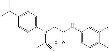 N-(3,4-dimethylphenyl)-2-[4-isopropyl(methylsulfonyl)anilino]acetamide|