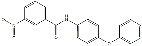 3-nitro-2-methyl-N-(4-phenoxyphenyl)benzamide,333321-00-9,结构式