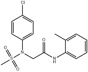 2-[4-chloro(methylsulfonyl)anilino]-N-(2-methylphenyl)acetamide,333322-41-1,结构式