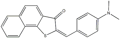 2-[4-(dimethylamino)benzylidene]naphtho[1,2-b]thiophen-3(2H)-one Structure