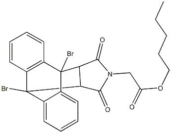 333340-73-1 pentyl (1,8-dibromo-16,18-dioxo-17-azapentacyclo[6.6.5.0~2,7~.0~9,14~.0~15,19~]nonadeca-2,4,6,9,11,13-hexaen-17-yl)acetate