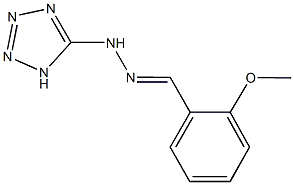 2-methoxybenzaldehyde 1H-tetraazol-5-ylhydrazone 结构式