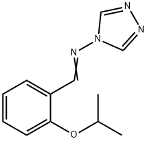 N-(2-isopropoxybenzylidene)-N-(4H-1,2,4-triazol-4-yl)amine,333341-97-2,结构式