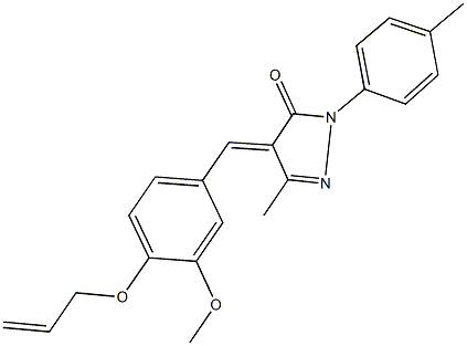 333342-29-3 4-[4-(allyloxy)-3-methoxybenzylidene]-5-methyl-2-(4-methylphenyl)-2,4-dihydro-3H-pyrazol-3-one