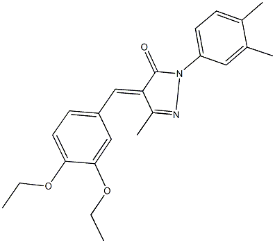 4-(3,4-diethoxybenzylidene)-2-(3,4-dimethylphenyl)-5-methyl-2,4-dihydro-3H-pyrazol-3-one|