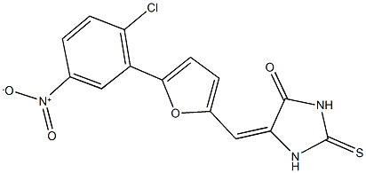 333342-79-3 5-[(5-{2-chloro-5-nitrophenyl}-2-furyl)methylene]-2-thioxo-4-imidazolidinone