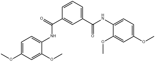 N~1~,N~3~-bis(2,4-dimethoxyphenyl)isophthalamide Structure