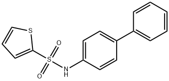 N-[1,1'-biphenyl]-4-yl-2-thiophenesulfonamide 化学構造式