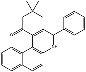 3,3-dimethyl-5-phenyl-3,4,5,6-tetrahydrobenzo[a]phenanthridin-1(2H)-one Structure