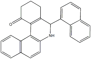 5-(1-naphthyl)-3,4,5,6-tetrahydrobenzo[a]phenanthridin-1(2H)-one Struktur