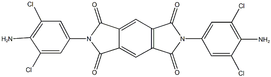 2,6-bis(4-amino-3,5-dichlorophenyl)pyrrolo[3,4-f]isoindole-1,3,5,7(2H,6H)-tetrone Struktur