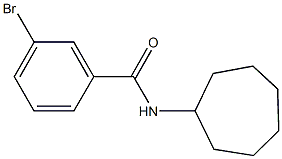 3-bromo-N-cycloheptylbenzamide,333345-96-3,结构式