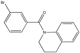 1-(3-bromobenzoyl)-1,2,3,4-tetrahydroquinoline 化学構造式