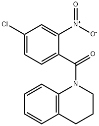 1-{4-chloro-2-nitrobenzoyl}-1,2,3,4-tetrahydroquinoline,333346-72-8,结构式