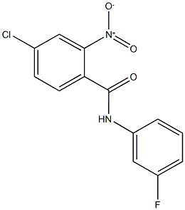 4-chloro-N-(3-fluorophenyl)-2-nitrobenzamide Structure