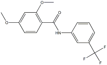 2,4-dimethoxy-N-[3-(trifluoromethyl)phenyl]benzamide Structure