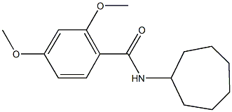 N-cycloheptyl-2,4-dimethoxybenzamide,333347-35-6,结构式