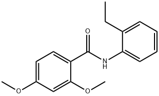 N-(2-ethylphenyl)-2,4-dimethoxybenzamide Struktur