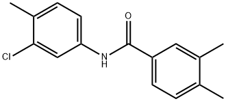 N-(3-chloro-4-methylphenyl)-3,4-dimethylbenzamide 化学構造式