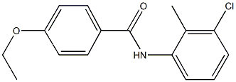 N-(3-chloro-2-methylphenyl)-4-ethoxybenzamide 化学構造式