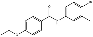 N-(4-bromo-3-methylphenyl)-4-ethoxybenzamide 化学構造式