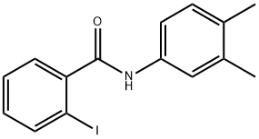 N-(3,4-dimethylphenyl)-2-iodobenzamide 化学構造式