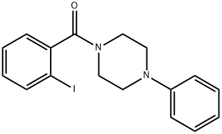 1-(2-iodobenzoyl)-4-phenylpiperazine Structure