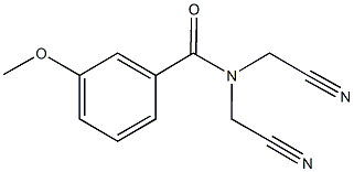 N,N-bis(cyanomethyl)-3-methoxybenzamide Structure