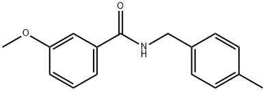 3-methoxy-N-(4-methylbenzyl)benzamide Structure