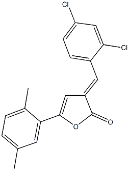 3-(2,4-dichlorobenzylidene)-5-(2,5-dimethylphenyl)-2(3H)-furanone Structure