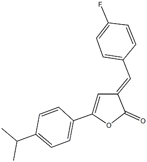 3-(4-fluorobenzylidene)-5-(4-isopropylphenyl)-2(3H)-furanone Structure